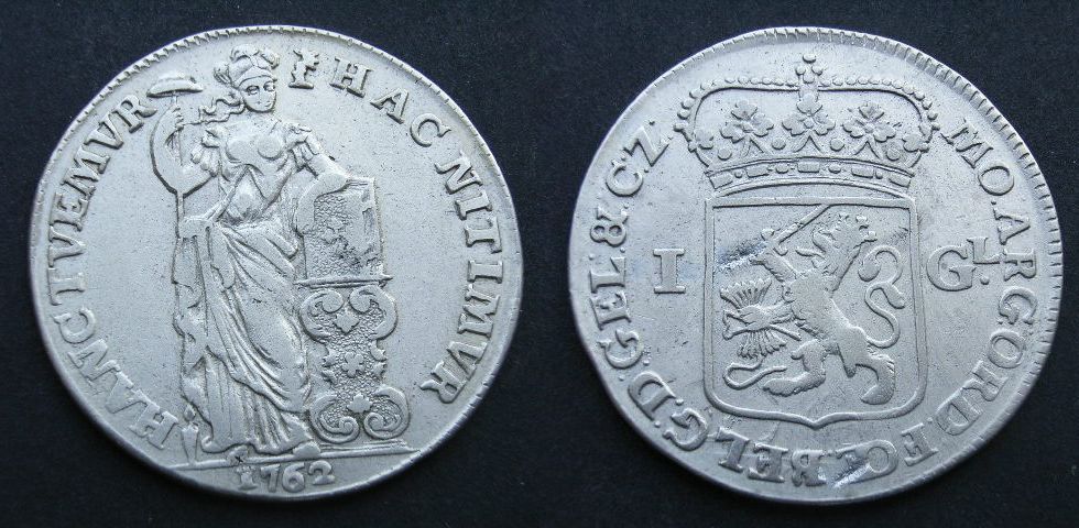 Foto Niederland Geldern 1 Gulden 1762