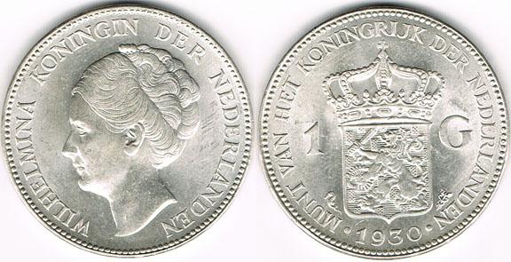 Foto Niederlande 1 Gulden 1930