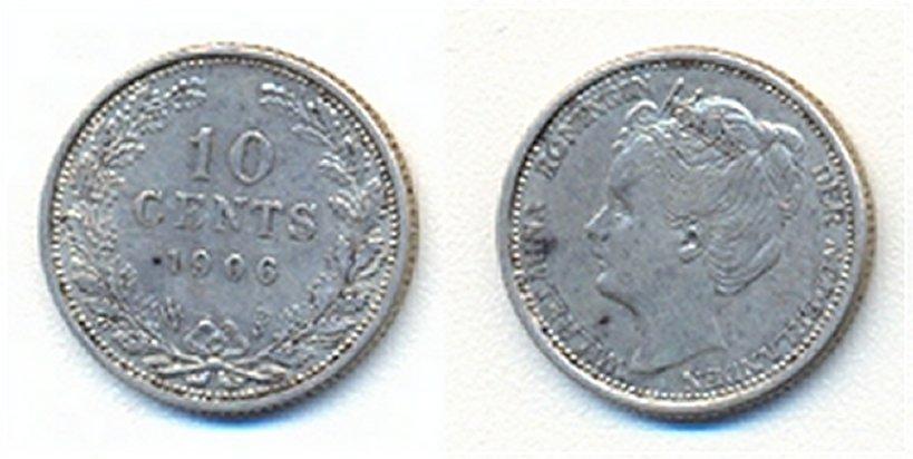 Foto Niederlande 10 Cents 1906