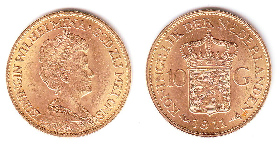Foto Niederlande 10 Gulden 1911-1917