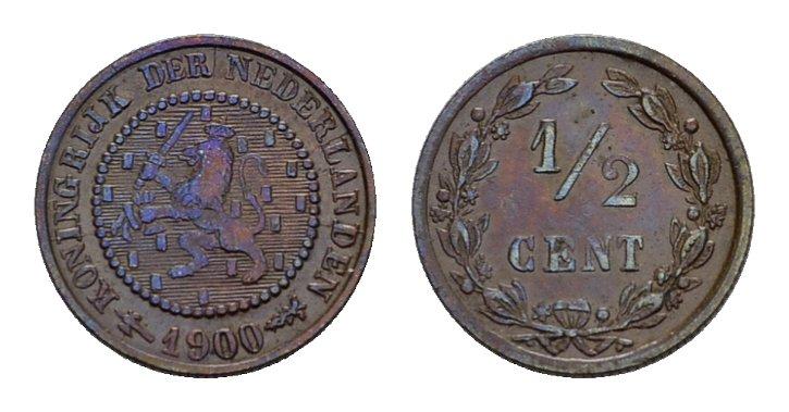 Foto Niederlande 1/2 Cent 1900
