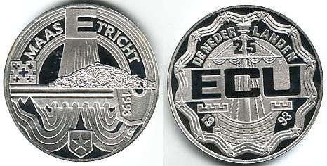 Foto Niederlande 25 Ecu 1993