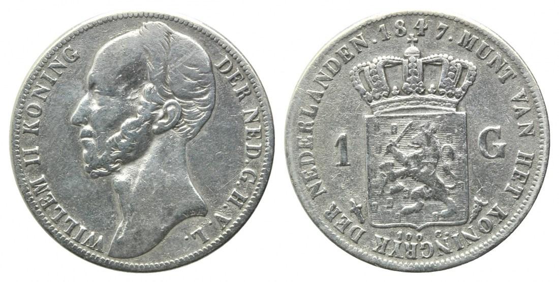 Foto Niederlande, Gulden 1847,