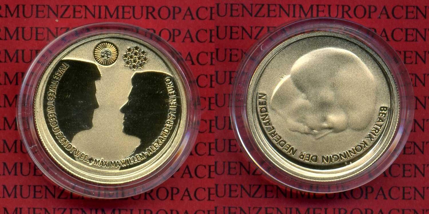Foto Niederlande Holland 10 Euro Gold 2002