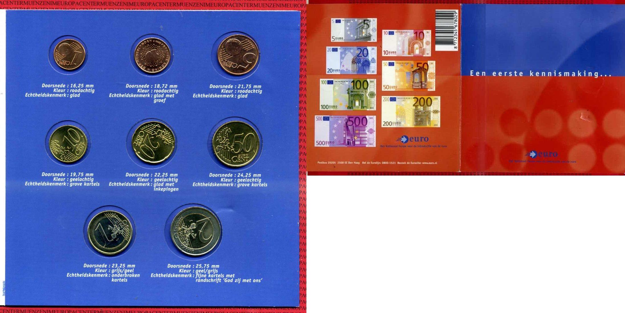 Foto Niederlande, Holland Kursmünzensatz 1999 div