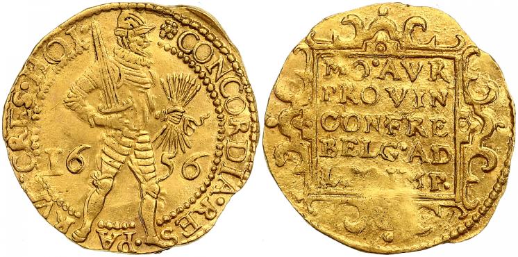 Foto Niederlande-Holland, Provinz Doppeldukat Gold 1656