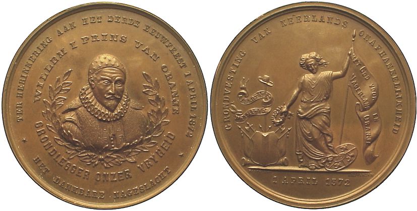 Foto Niederlande-Königreich Bronzemedaille 1872