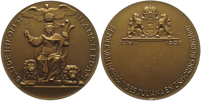 Foto Niederlande-Königreich Bronzemedaille 1937