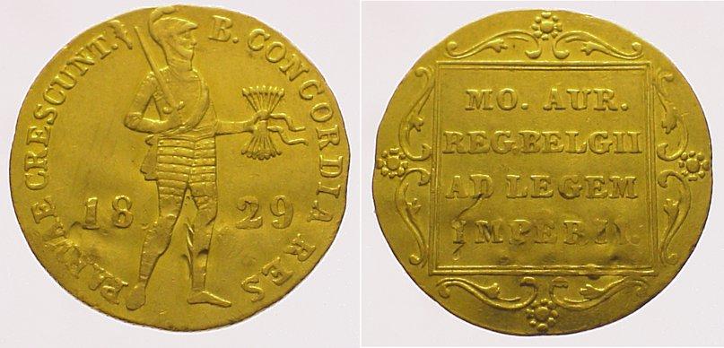 Foto Niederlande-Königreich Dukat Gold 1829