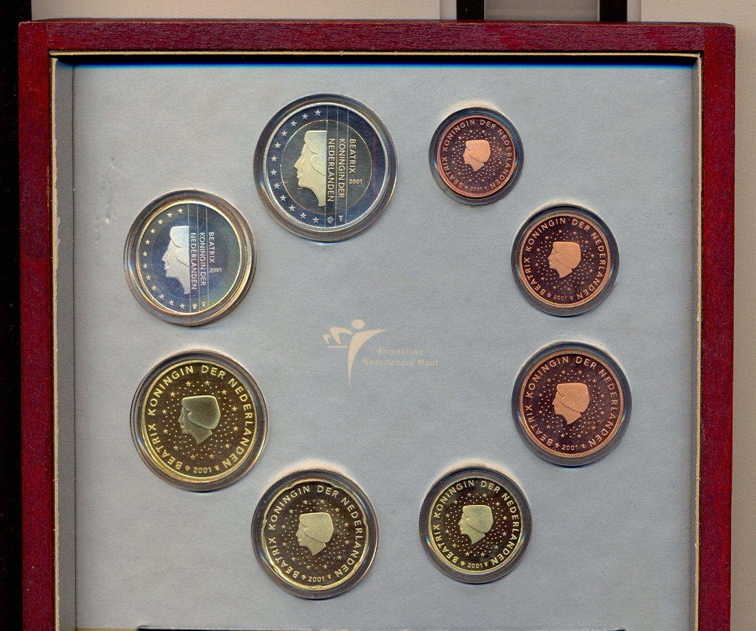 Foto Niederlande Kursmünzensatz 2001