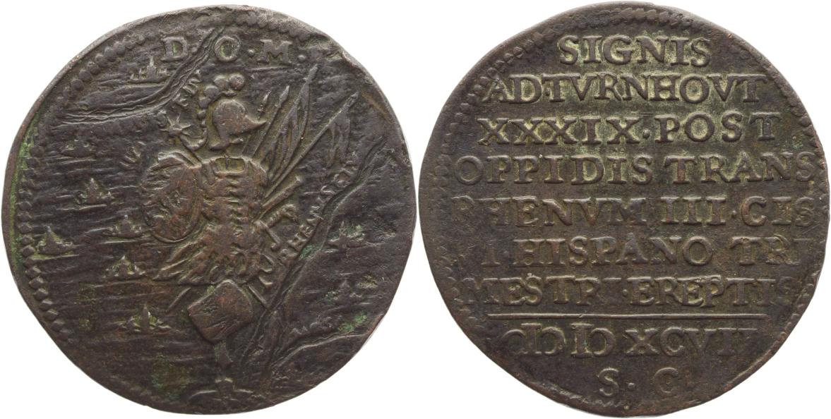 Foto Niederlande-Rechenpfennige und Medaillen Cu Jeton 1597