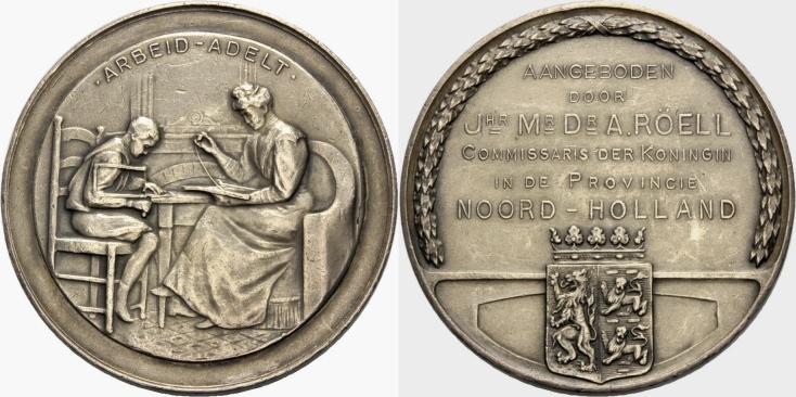 Foto Niederlande Silbermedaille um 1920
