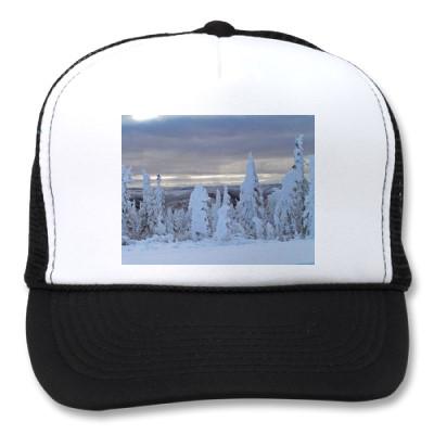 Foto Nieve de la carretera de Dalton en invierno tempra Gorros Bordados