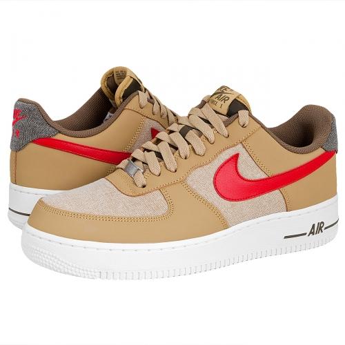 Foto Nike Air Force 1 Baketball zapatos jersey dorado/Sport rojo/blanco