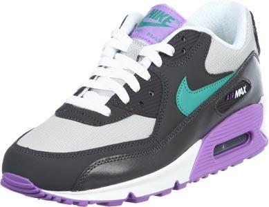 Foto Nike Air Max 90 Youth Gs calzado negro violeta gris 36,0 EU