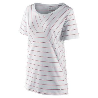 Foto Nike Cut and Sew Stripe Camiseta - Mujer - Blanco - S