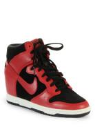 Foto Nike Dunk Sky HI zapatillas negro gim rojo