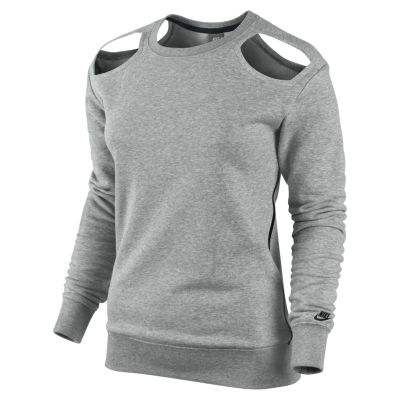 Foto Nike Featherweight Cut Out Sudadera - Mujer - Gris - M