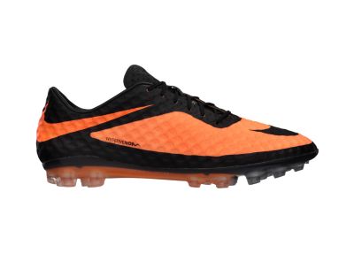 Foto Nike HYPERVENOM Phantom Botas de fútbol para césped artificial - Hombre - Negro/Naranja - 10.5
