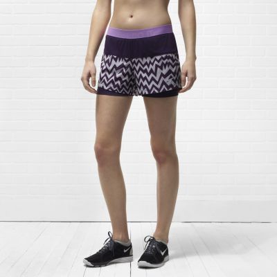 Foto Nike Icon Printed Woven Two-In-One Pantalones cortos de entrenamiento - Mujer - Morado - M
