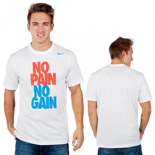 Foto Nike Know Pain Know Gain camisa blanca talla XXL