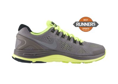 Foto Nike LunarGlide+ 4 Zapatillas de running – Hombre - Gris/Amarillo - 6.5