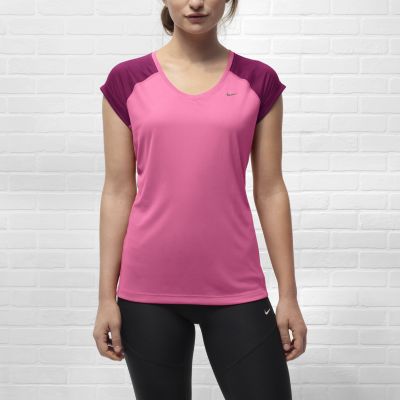 Foto Nike Miler V-Neck Camiseta de running - Mujer - Rosa - S