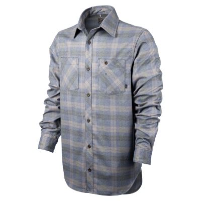 Foto Nike Raleigh Drifter Plaid Camiseta de manga larga - Hombre - Azul/Crema - M