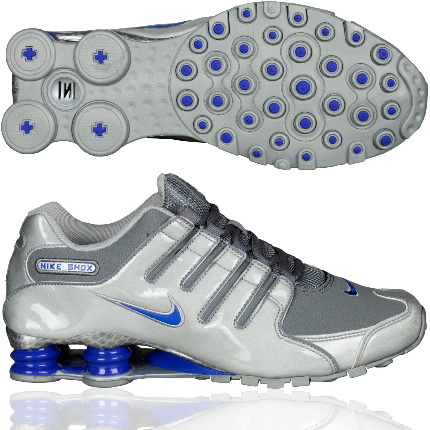 Foto Nike Shoe Nike Shox Nz Eu La Zapatilla De Deporte Bajo Gris Azul