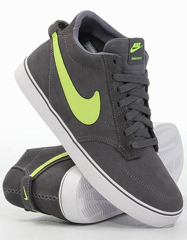 Foto Nike Skateboarding Braata LR Mid Mid top - Dark Grey/Volt/White