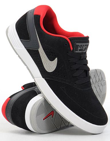 Foto Nike Skateboarding Paul Rodriguez 6 Shoe - Black/Grey/White