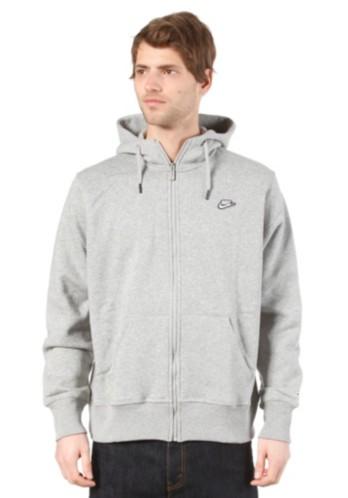 Foto Nike Sportswear Hbr Brushed Fz Hoody dk grey heather/white