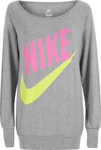 Foto Nike Sportswear W camiseta manga larga gris jaspeado rosa XS