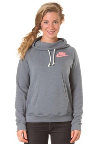 Foto Nike Sportswear Womens Rally Funnel Neck Hooded Sweat armory slate/atomic pink
