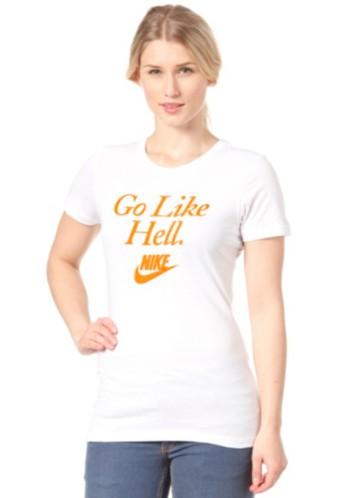 Foto Nike Sportswear Womens RU Go Like Hell S/S T-Shirt white