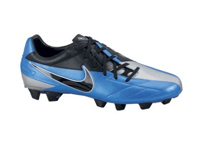 Foto Nike T90 Laser IV KL Botas de fútbol para superficies firmes - Hombre - Azul/Negro - 8