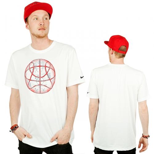 Foto Nike XRAY Ball Graphic camiseta blanca/University roja/Obsidian
