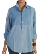 Foto Nikita Fararanga camisa vaquera azul hielo