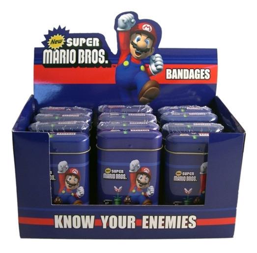 Foto Nintendo Tins Super Mario Bros Know Your Enemies Bandages Display (12)
