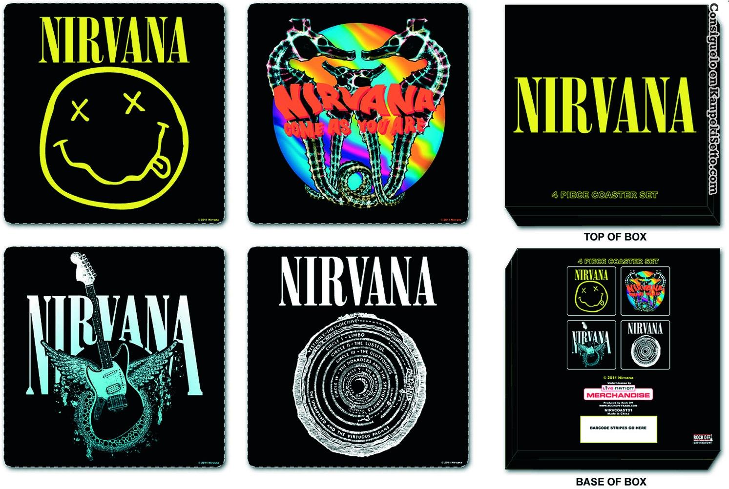 Foto Nirvana Set De 4 Posavasos Mixed Designs