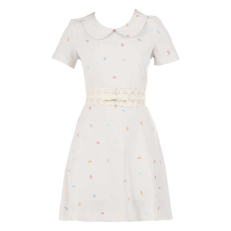 Foto Nishe Vestido corto - n1114106 - Blanco / Crudo