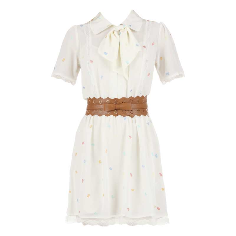 Foto Nishe Vestido corto - n1114118 - Blanco / Crudo