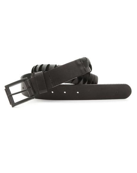 Foto NIXON - Cinturón negro de cuero trenzado
