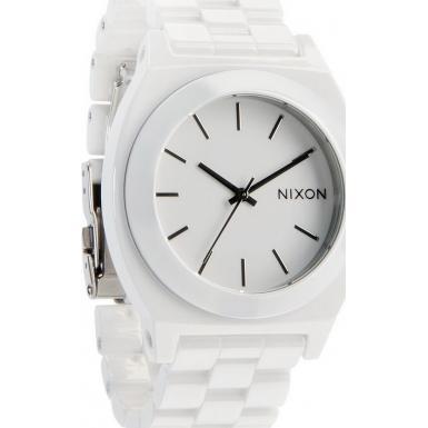 Foto Nixon Ladies White Ceramic Time Teller Watch Model Number:A250-1100