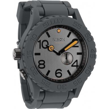 Foto Nixon Mens Rubber 51-30 Steel Gray Watch Model Number:A236-2235