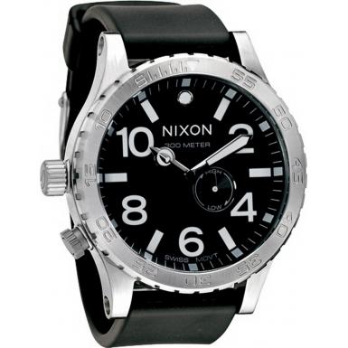 Foto Nixon The 51-30 PU Strap All Black Watch Model Number:A058-1000