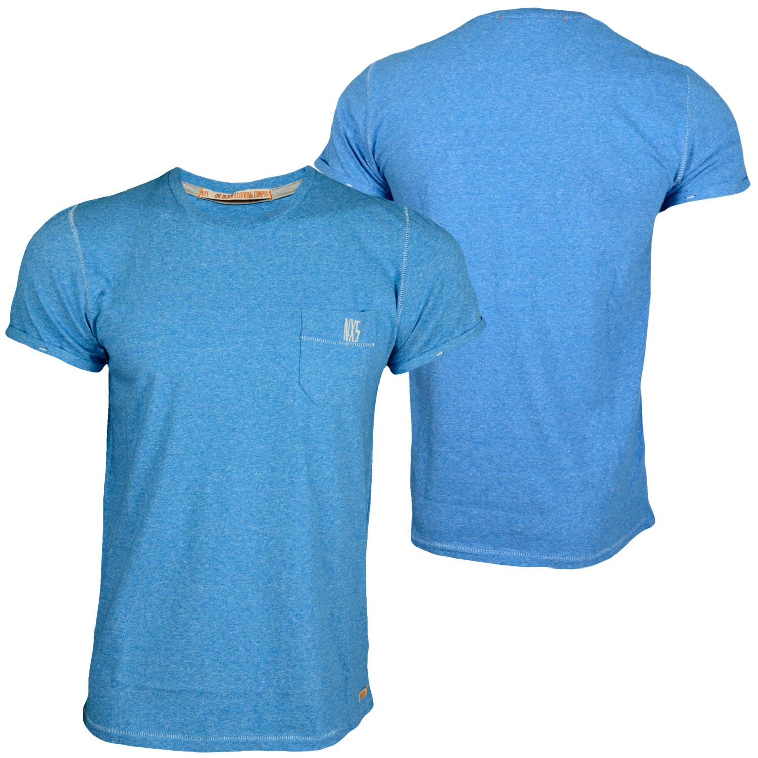 Foto No Excess R-neck Hombres T-shirt Azul Claro