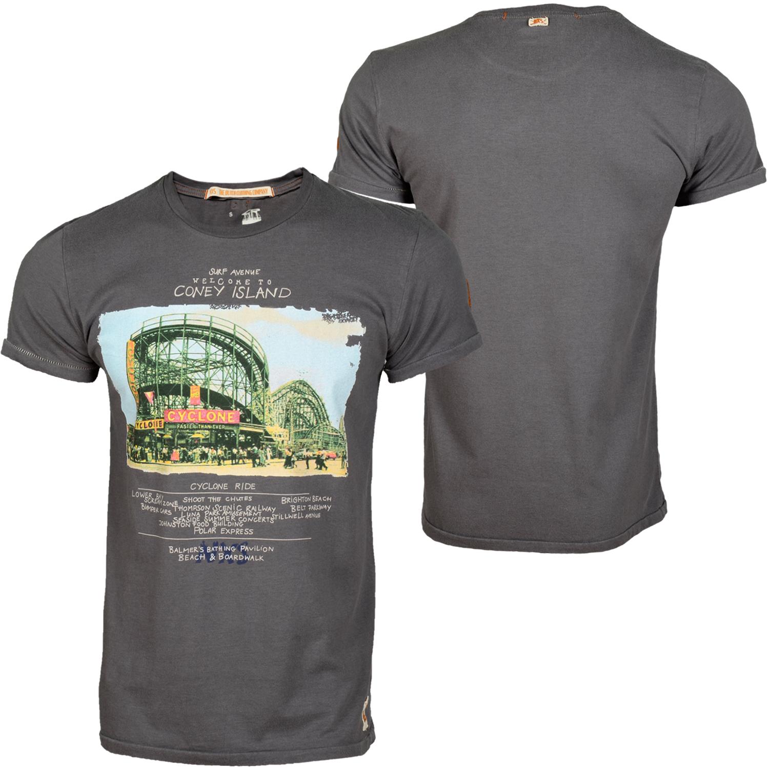 Foto No Excess R Neck Hombres T-shirt Gris Oscuro