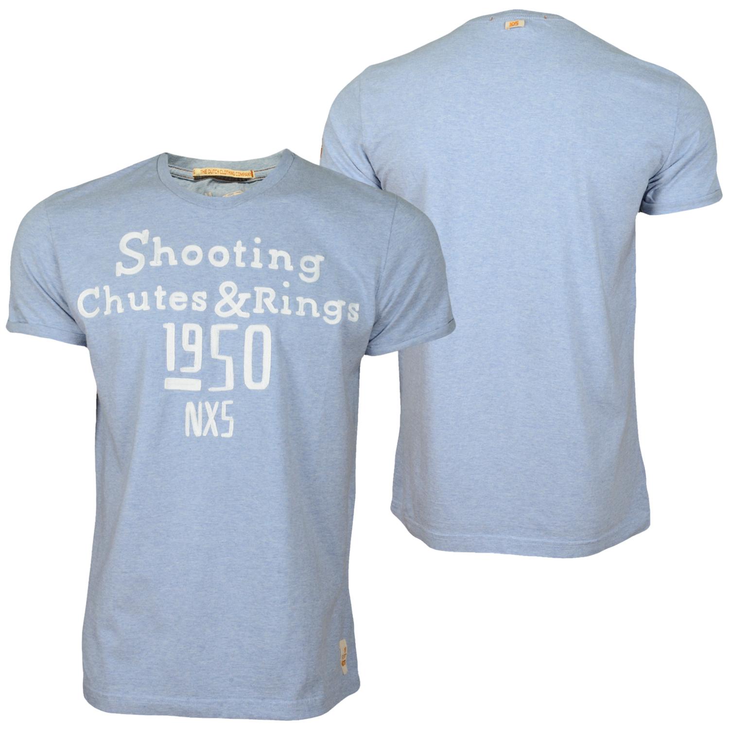 Foto No Excess Shooting Chutes & Rings Hombres T-shirt Azul Claro