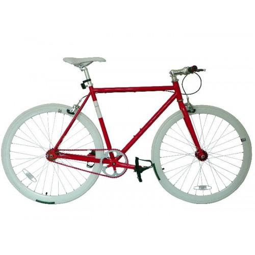 Foto No Logo Red/White Single Speed Bike Fixie/Fixed Gear Track Bike